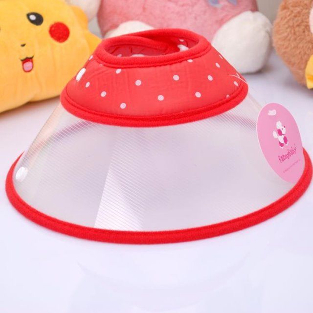 Color: Red, Size: S - Pet Protective Cover Protective Cover Beauty Cover Anti-Bite Ring