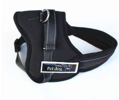 Color: Black, Size: M - Dog Reflective Harness Vest