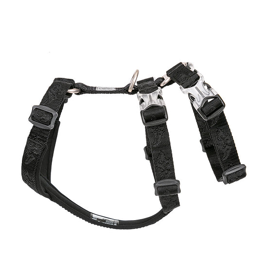 Color: Black, Size: M - Vest Type Dog Lead Rope Chest Strap Out