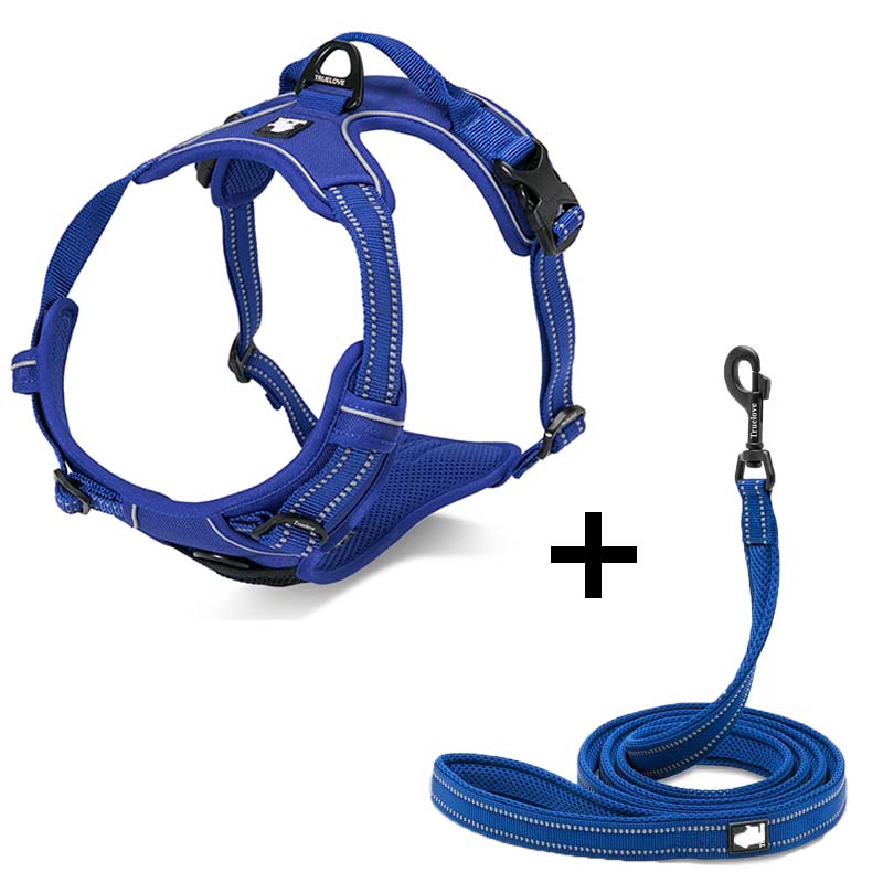 Color: Blue, Size: M - Dog Breast Strap Dog Traction